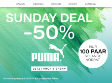 Nur heute: 50% auf ausgewählte Schuhe von Puma bei Dosenbach, z.B. Puma Flex T1 Herren Sneaker für CHF 34.95 statt CHF 69.90