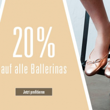 Nur heute: 20% auf Pantoletten und Ballerinas bei Ochsner Shoes, z.B. Tamaris Ballerina Alena für CHF 55.90 statt CHF 59.90