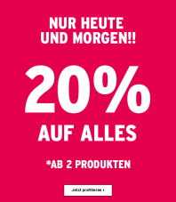 20% auf alles (ab 2 Produkten) bei The Body Shop