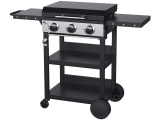 OHMEX Plancha mit Gas (3 Brenner, Seitentische, ohne Gasschlauch)
