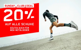 Nur heute - 20% Rabatt auf alle Schuhe bei Ochsner Sport für Club-Mitglieder, z.B. ON Running oder New Balance
