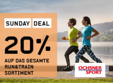 Ochsner Sport: 20% auf das nicht-reduzierte Run&Train Sortiment + Gutscheincode 20.- ab MBW 99.- kombinierbar