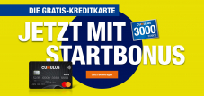 Cumulus Kreditkarte: 3000 Cumulus Punkte Startbonus