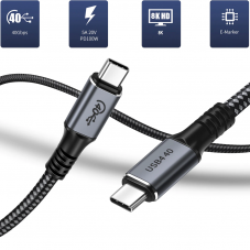 0.5m / 1.2m USB 4 / Thunderbolt 3 USB-C Kabel mit 40Gbps (bis zu 8K@60Hz) , 100W Power Delivery und DP-Alt-Mode bei Aliexpress