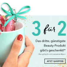 3 zum Preis von 2 bei Douglas, z.B. 3x MAC Small Eyeshadow für CHF 46.- statt CHF 69.-