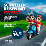 Sweazy Travel: Unlimitiertes Surfen in CH + EU inkl. 11 GB Fullspeed für CHF 14.95