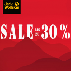 Bis zu 30% Sale bei Jack Wolfskin