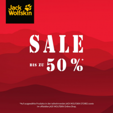 Bis zu 50% Sale bei Jack Wolfskin!
