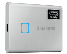 Samsung Portable SSD T7 Touch 500GB mit eingebauten Fingerabdrucksensor  bei techmania