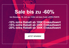 Zusätzliche Rabatte auf Artikel aus dem Sale bei Sarenza