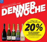 20% auf alle Champagner und Schaumweine am Wochenende bei Denner