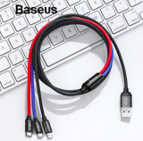 CHF 2,57 Baseus 3 in 1 USB Kabel für iPhone XR Xs Max Ladekabel USB Typ C