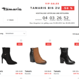 Schuhe und Taschen von Tamaris bei Sarenza um bis zu 50% reduziert, z.B. Tamaris Hoodia für CHF 45.50 statt CHF 76.-