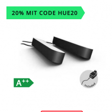20% Rabatt auf komplettes HUE Programm (microspot) - z.B. Hue Play Lightbar Doppelpack