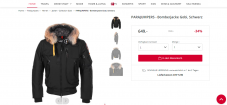 PARAJUMPERS - Bomberjacke Gobi, Schwarz zum Bestpreis