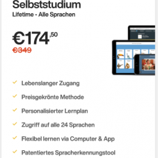 Rosetta Stone, Alle Sprachen Lifetime, 50% Rabatt