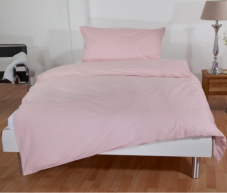 LIPO: Rosa Bettwäscheset Baumwolle 160×210 cm & 65×100 cm inkl. gratis Versand