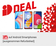 10% Rabatt auf Android Smartphones bei Interdiscount - Sammeldeal