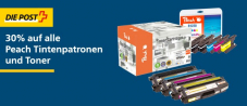30% Rabatt auf alle Peach-Produkte im Postshop