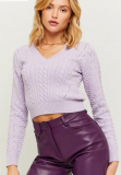 Tally Weijl: Damen langärmliger Pullover in violette (bei Abholung)