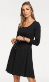 Ackermann: Aniston CASUAL Jerseykleid in schwarz