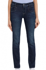 Damen Tom Tailor Gerade Jeans mit Kontrastnähten