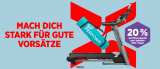 20% Rabatt auf Fitnessgeräte und -zubehör bei SportXX