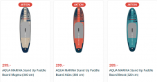 Neue Aqua Marina Stand-up Paddle Modelle zu Toppreisen bei Microspot