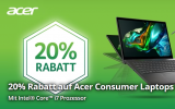 Acer Consumer Notebooks 20% Rabatt auf alle