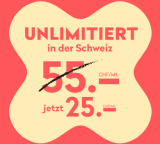 Wingo Fair Flat (Swisscom-Netz, CH alles unlimitiert, 2GB EU Roaming) für CHF 25.- ohne Mindestvertragsdauer