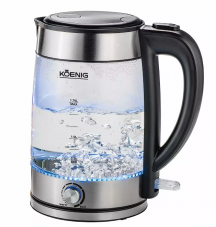 KOENIG 1.7 L Glas-Wasserkocher mit Temperatureinstellung bei Nettoshop