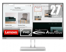 LENOVO L27e-40 Monitor, 27 “, Full-HD, 100 Hz, Schwarz bei MediaMarkt