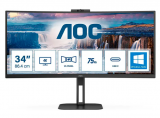 AOC CU34V5CW/BK, 34″, 3440 x 1440 Office-Monitor zum neuen Bestpreis bei melectronics