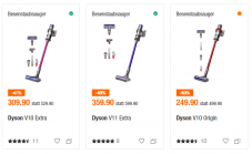 Verschiedene Dyson Akku Staubsauger bei melectronics zu Bestpreisen