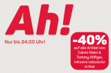 Ackermann Gutschein für 40% Rabatt auf Marken wie Calvin Klein & Tommy Hilfiger bis Mitternacht