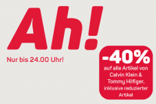 Ackermann Gutschein für 40% Rabatt auf Marken wie Calvin Klein & Tommy Hilfiger bis Mitternacht