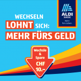 Vorankündigung: Aldi Gutschein für CHF 10.- Rabatt ab CHF 70.- Einkauf am 26. und 27.01.2024