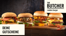 The Butcher Gutscheine für CHF 20.- ab CHF 50.- & CHF 50.- Rabatt ab CHF 150.- Bestellwert im Delivery bis 11.02.24