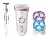 BRAUN Silk-épil 9 9-980 SkinSpa SensoSmart Epilierer Set (Roségold/Weiss) bei MediaMarkt