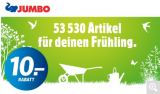 Jumbo Gutschein für 10 Franken Rabatt ab 100 Franken Bestellwert bis 31.03.24