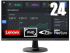 Lenovo D24-45 Office Monitor (23,8″ Full 1920×1080@75Hz, 250 nits) bei Amazon