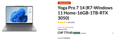 Yoga Pro 7 14 (R7-Windows 11 Home-16GB-1TB-RTX 3050) im Business Store