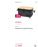 Tischgrill von Krafter im extrem-Ausverkauf (Abholung)