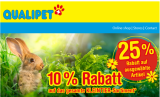 QUALIPET Gutschein – 10% Rabatt auf das gesamte Kleintier-Sortiment bis 26. Mai