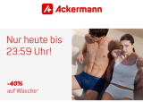 Ackermann Rabattgutschein – 40% auf Wäsche nur heute bis 23:59 Uhr