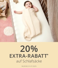20% EXTRA-Rabatt auf Schlafsäcke bei baby-walz – Kein Mindestbestellwert