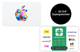 Apple Gift Card (100.-) + Supergutschein (20.-)