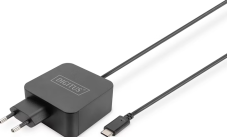 Digitus Notebook-Ladegerät USB-C Netzteil 65W PD3.0 DA-10071 1,2 m, Schwarz