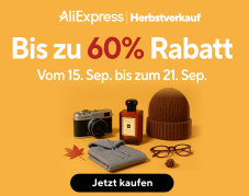 Bis zu 60% Rabatt + Gutscheincodes bei AliExpress