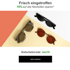 10% auf alle Neuheiten bei Mister Spex, z.B. Polo Ralph Lauren Sonnenbrille PH 4134-5425/87 für CHF 165.60 statt CHF 184.-